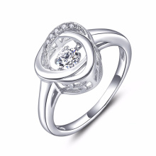 925 Silver Jewelry Dancing Diamond Rings Wholesales